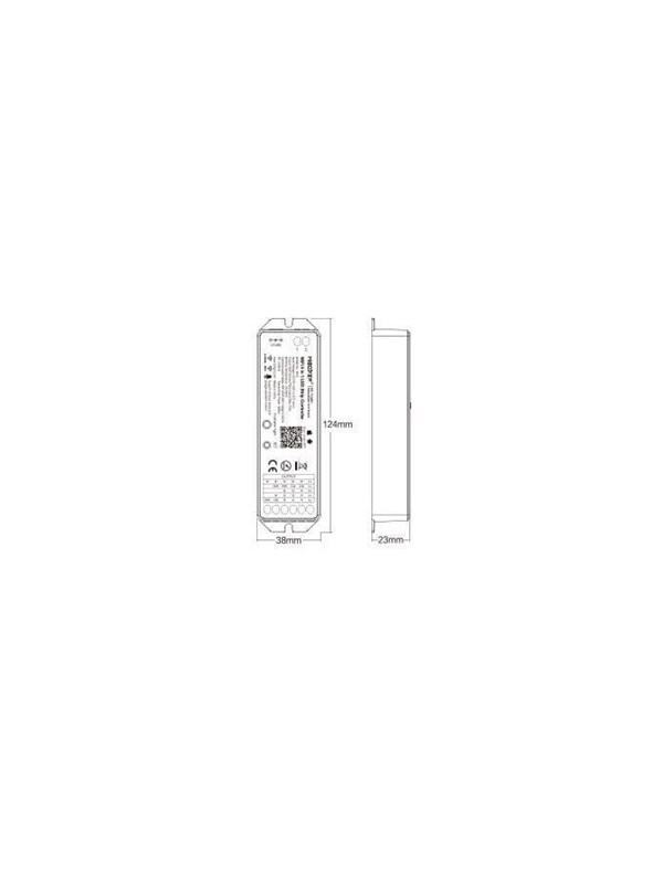 Miboxer WiFi Controller - 5-in-1 - RGB-CCT - DC12/24V - WiFi - 2.4GHz RF (WL5)