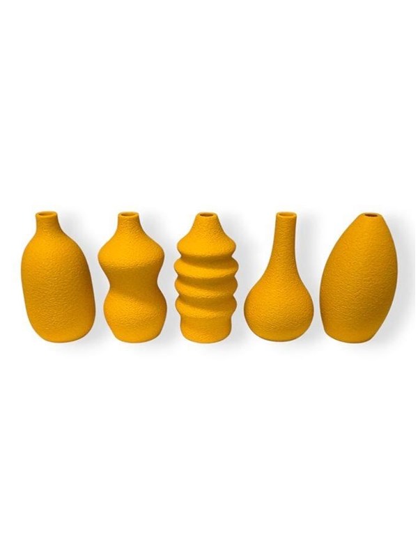 Simiu MINI VASES - Magnetic - 6 cm - 5 pcs - Mustard Yellow