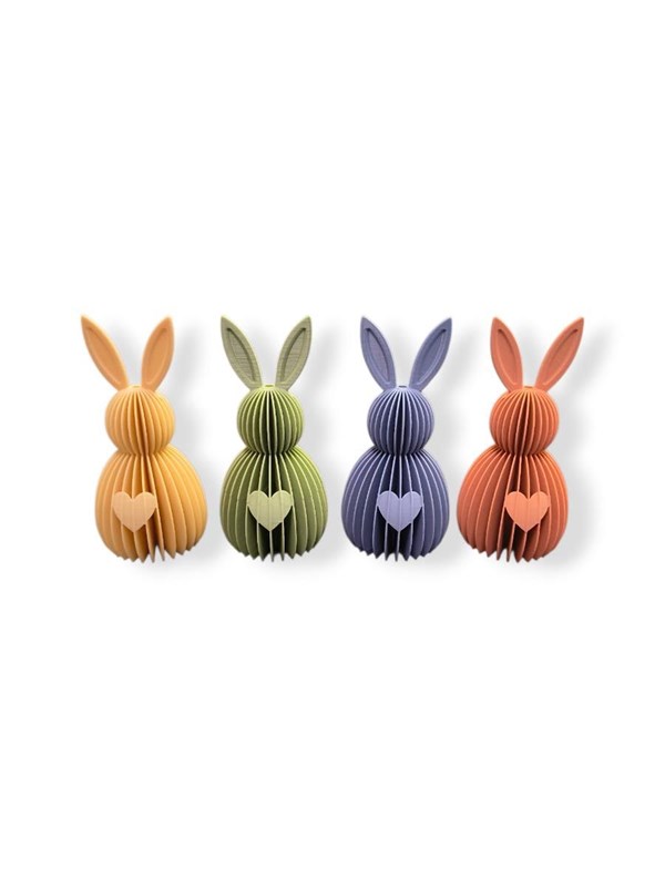 Simiu LUNARI - Easter bunnies in mixed colors - 4pcs - 10 cm