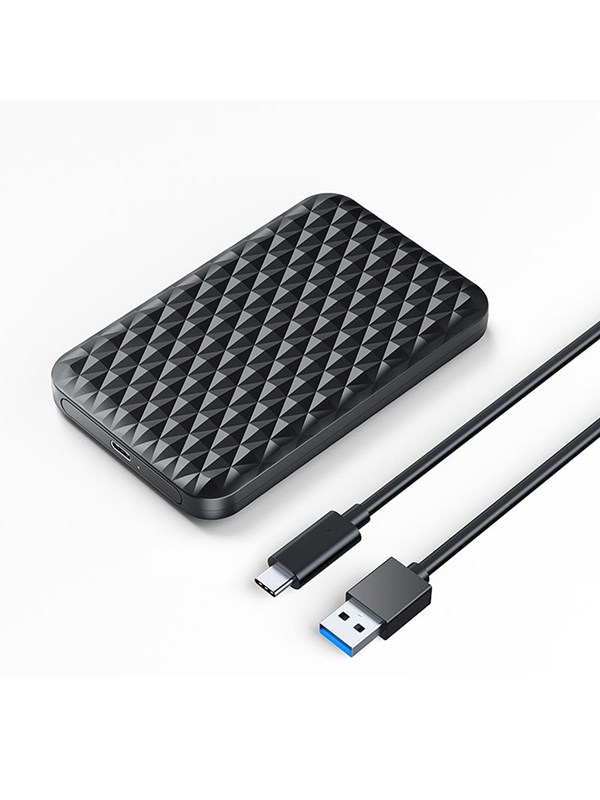 ORICO 2520C3-V1 2.5" HDD/SSD USB-C 5Gb/s Disk Drive - Black - 6TB - Harde schijf - 2520C3-V1-BK-EP