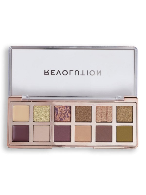 Makeup Revolution Eternal Icon Green Eyeshadow Palette 12 Shades. - 8 g