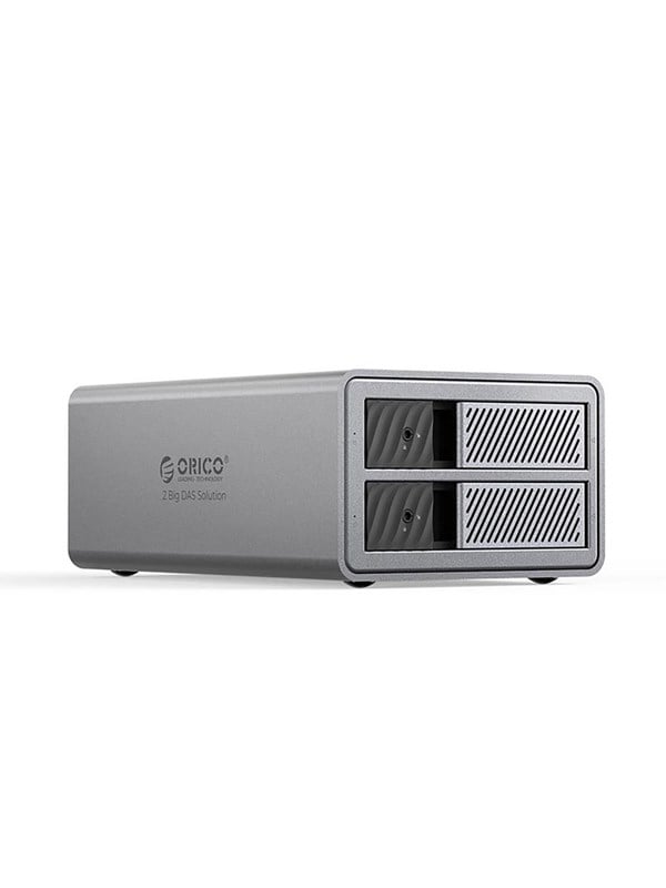 ORICO 9828RU3 2 Big DAS Solution ProRAID Disk Array for 2 2.5"/3.5" SATA HDD/SSD Drives with RAID Controller - Gray
