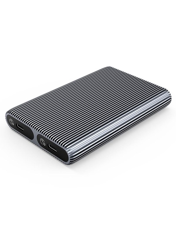 ORICO AM2C3-2N Dual Disk Caddy for Two M.2 NVME USB-C 3.2 10Gb/s Drives - Gray