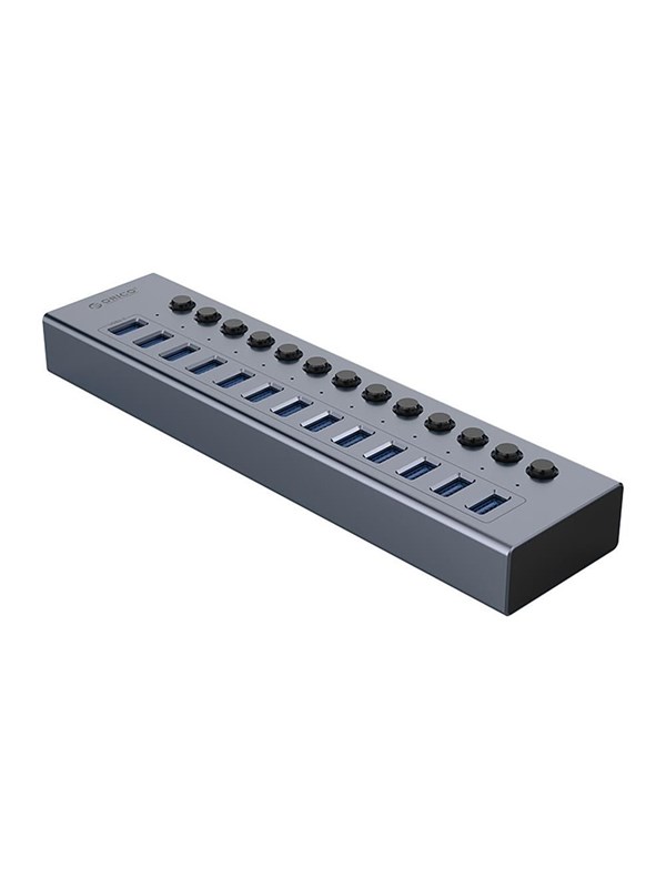 ORICO BT2U3-13AB Hub 13x USB-A 3.0 with switches - gray USB hub - 13 - USB 3.0 - Grijs