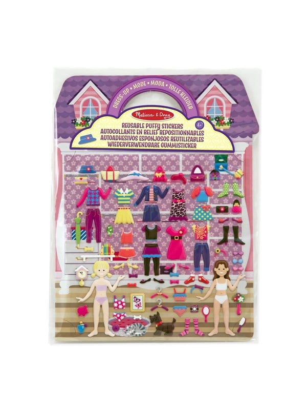 Melissa & Doug Reusable Puffy Stickers Playset Dress-Up