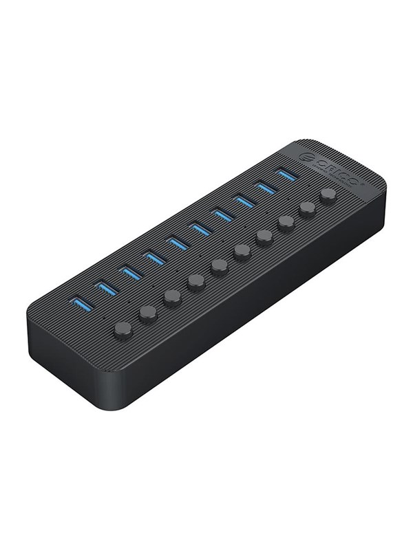 ORICO CT2U3-10AB 10x USB-A 3.0 Hub with Switches - Black USB hub - 10 - USB 3.0 - Zwart