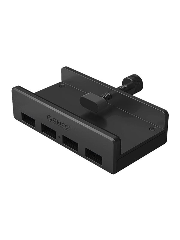 ORICO MH4PU Hub Clamp-Mounted 4x USB-A 3.0 - Black USB hub - 4 - USB 3.0 - Zwart