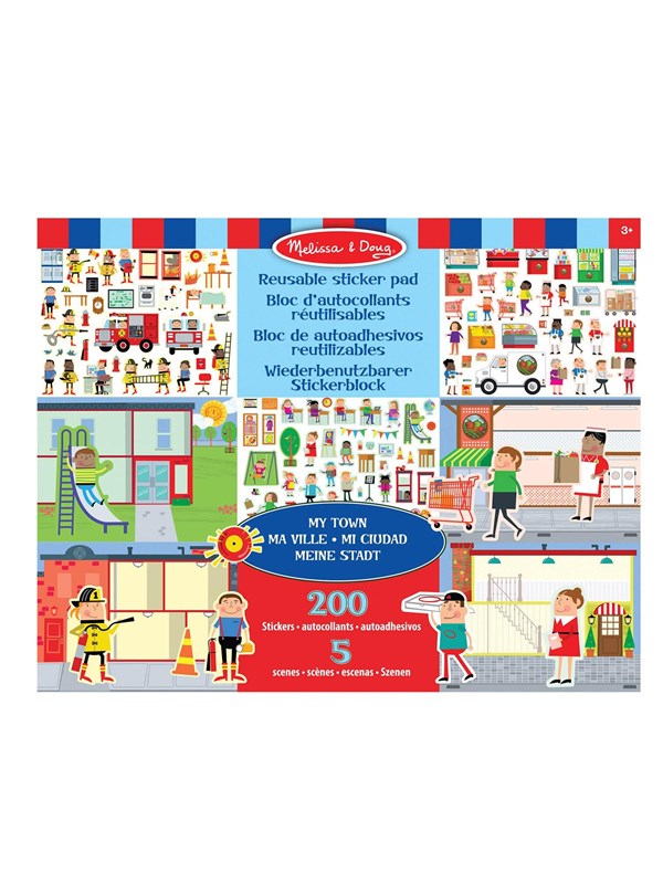 Melissa & Doug Reusable Sticker Pad My Town