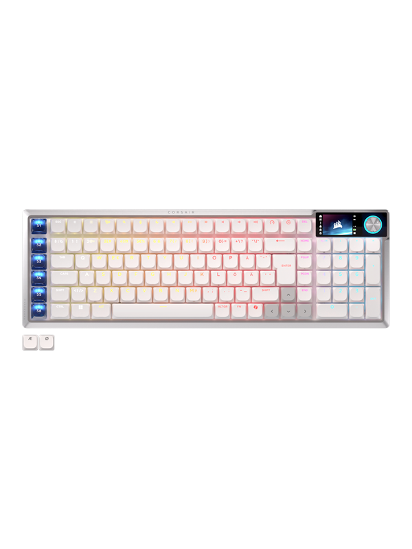 Corsair VANGUARD AIR 99 WIRELESS - Gaming toetsenbord - Noords - Wit