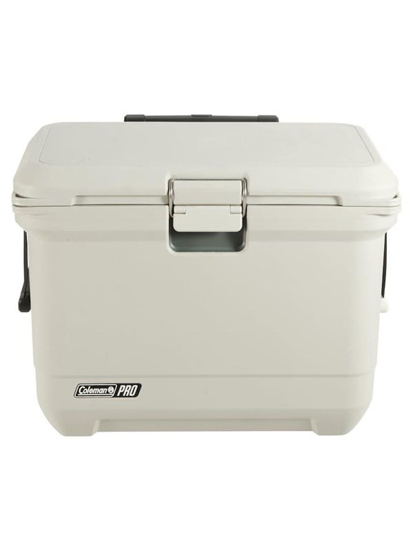 Coleman 55QT Pro Cooler koelbox – 52 liter koelbox – 360 graden geïsoleerd - houdt ijs 5 dagen koud - Champignonkleurig