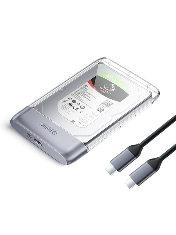 ORICO TX25C3 2.5" HDD/SSD USB-C 5Gb/s Disk Drive - Transparent