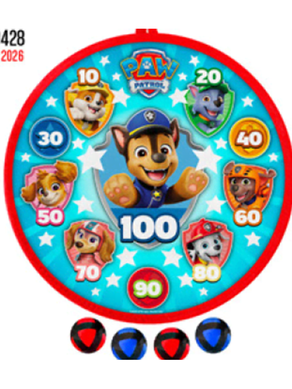 Sombo Dart Ball Spiel Paw Patrol, Verschillende kleuren