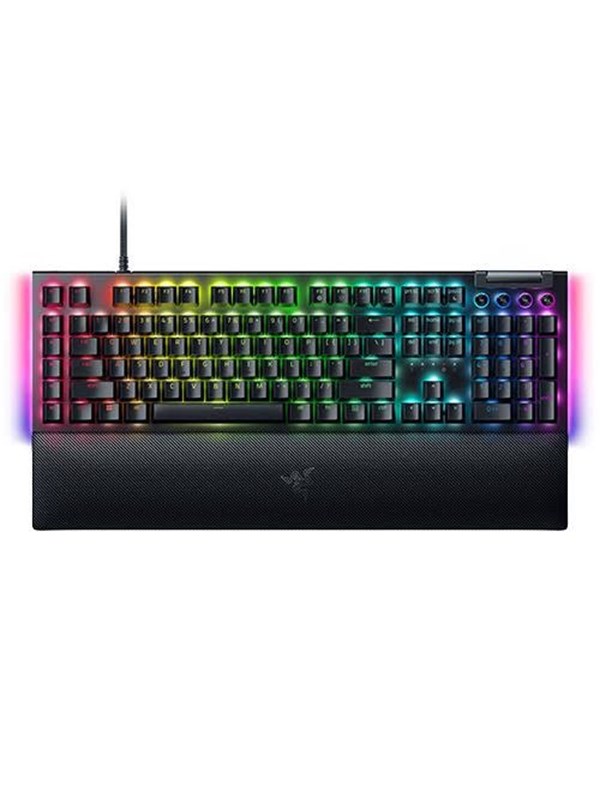 Razer BlackWidow V4 - Green Mechanical (Clicky) - Gaming toetsenbord - Frans - Zwart