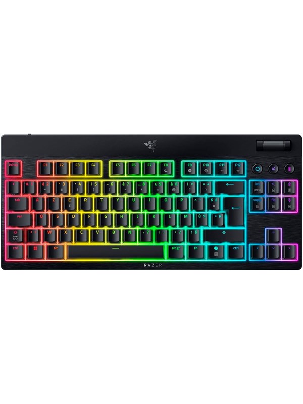 Razer BlackWidow V4 Low-Profile TKL HyperSpeed - Orange Mechanical - Gaming Toetsenbord - Zonder Numpad - Frans - Zwart