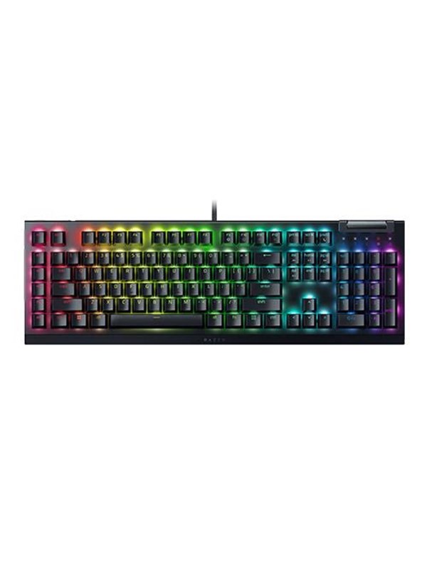 Razer BlackWidow V4 X - Green Mechanical (Clicky) - Gaming toetsenbord - Frans - Zwart