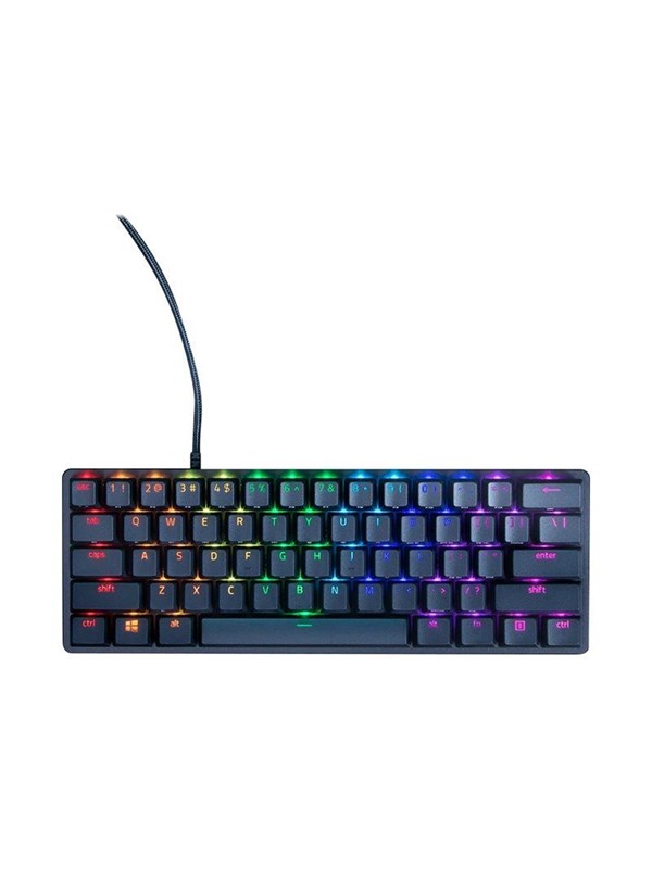 Razer Huntsman Mini 60% - Optical Purple (Clicky) - Gaming Toetsenbord - Zonder Numpad - Frans - Zwart