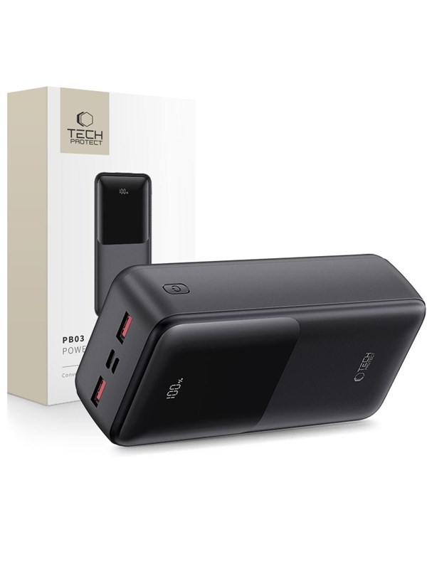 Tech-Protect Powerbank PB03 30000mAh 22.5W - black - 30000 mAh