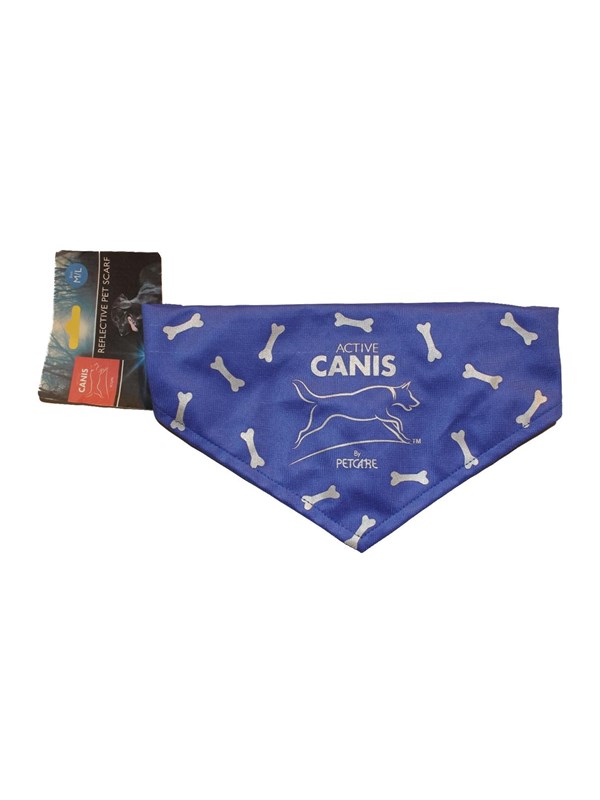Active Canis Reflecterende sjaal blauw L/XL