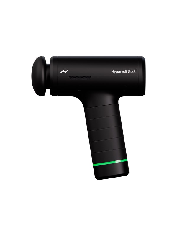 Hyperice Hypervolt Go 3 Massage Gun - Zwart - 5 Snelheden - 4 uur accu - USB-C - 2 Opzetstukken - Massage Gun Professioneel - Massage Apparaat - Massageapparaat Massagegun - Massage Pistool