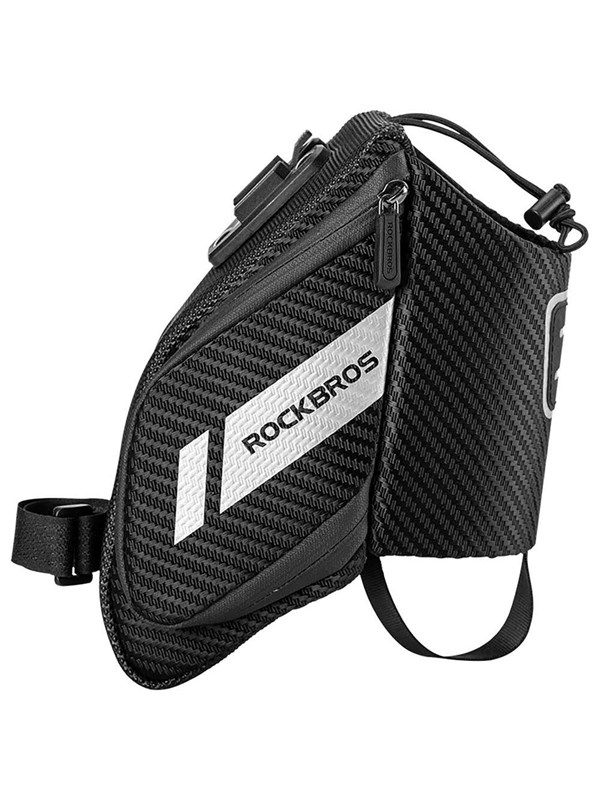 Rockbros C32BK Saddle Bag 1.5 L with Water Bottle Pocket - Black
