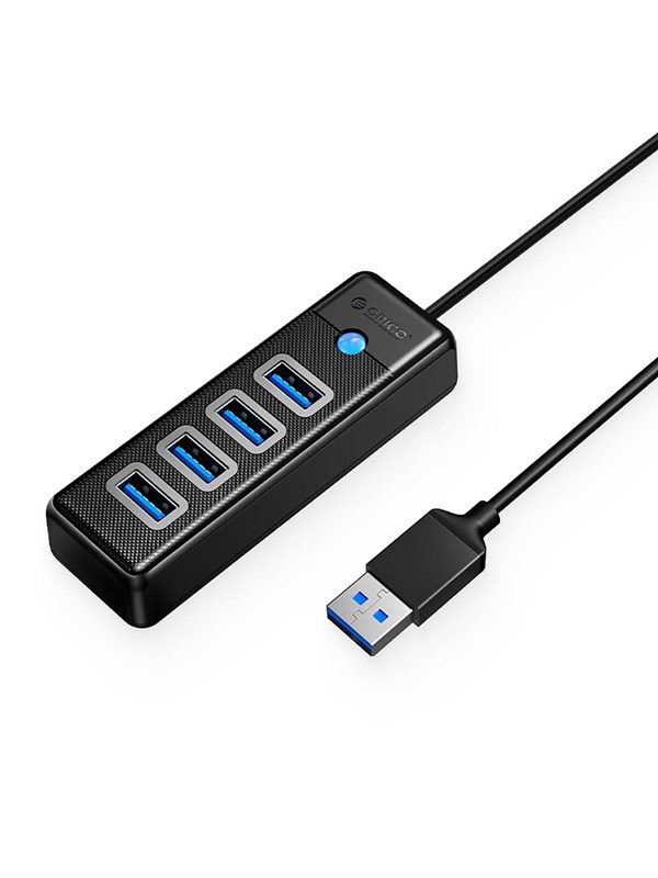 ORICO Hub Orico PW4U-U3 USB-A / 4x USB-A 3.0 - black USB hub - 4 - USB 3.0 - Zwart
