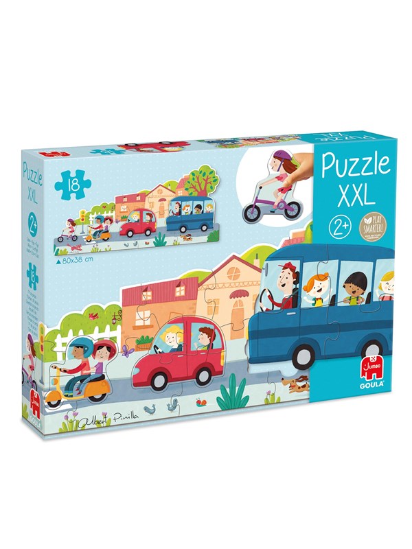 Jumbo - Goula - Puzzel XXL - Voertuigen - 18 stukjes - Vanaf 2 jaar