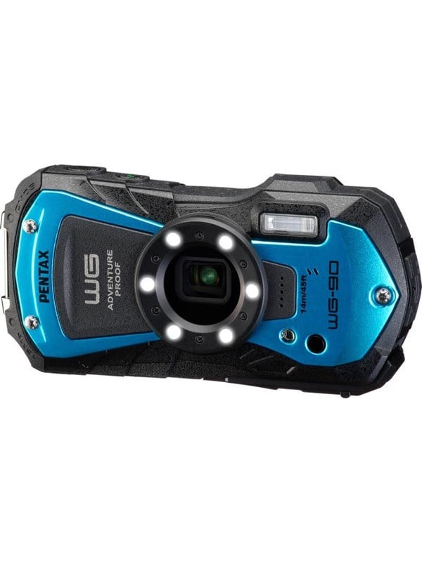 Pentax WG-90 compact camera Blauw