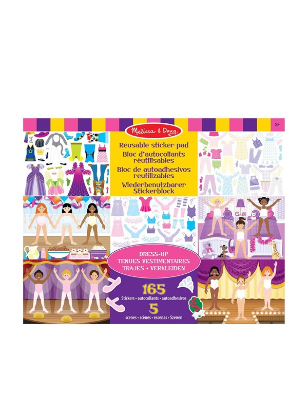 Melissa & Doug – Herbruikbaar stickerboek – Aankleden – 165 stickers