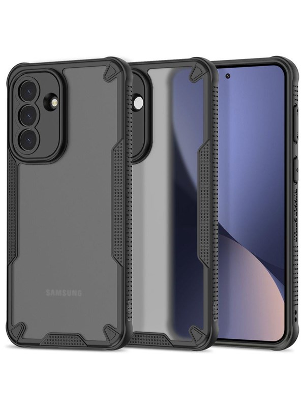 Tech-Protect Rugged Shield Case for Samsung Galaxy A57 5G - Translucent Black
