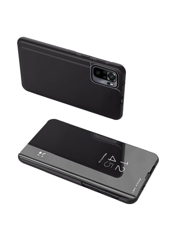 Hurtel Clear View Case Cover for Xiaomi 13 Pro Cover with a Flap Black
