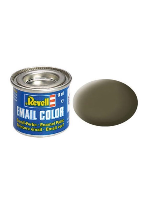 Revell Hobbyverf Enamel verf - #46 Nato Olive - Matt - RAL7013 - Enamel - Verf potje - 14 ml