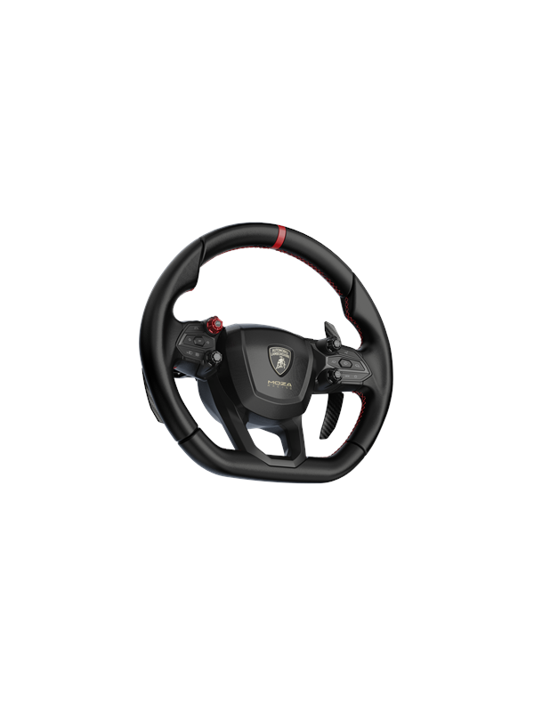 MOZA Lamborghini Revuelto Sim Racing Steering Wheel – Officiële 340 mm GT Hypercar Replica met Carbon Paddles - PC