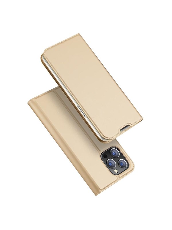 Dux Ducis Skin Pro Holster Case Flip Cover iPhone 14 Pro Max Gold