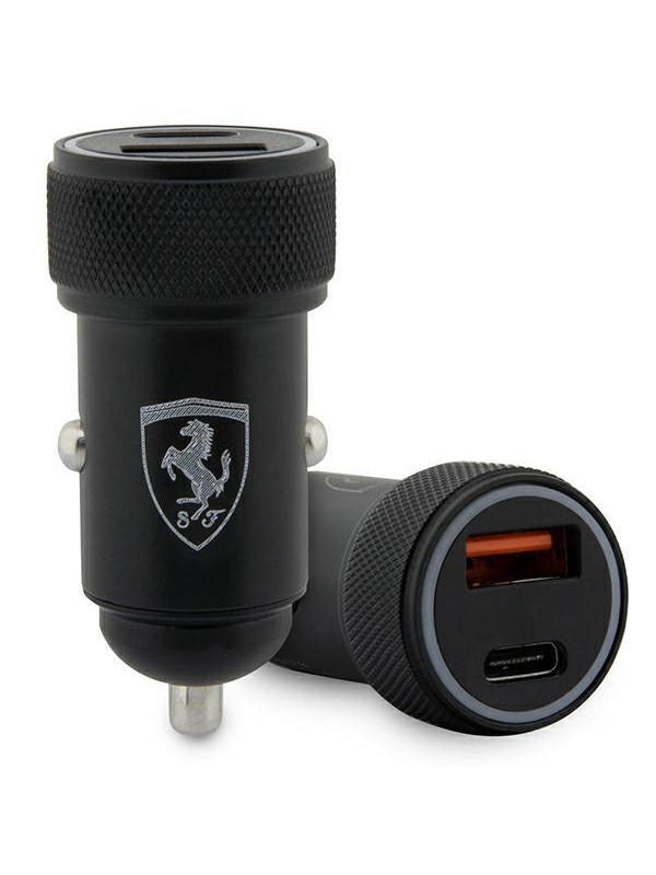 Ferrari PD-QC 3.0 20W Fast Charge Car Charger - Black