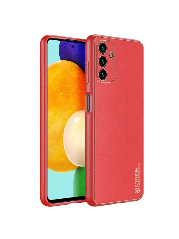 Dux Ducis Yolo Elegant Samsung Galaxy A13 5G Leather Case Red