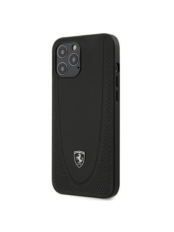 Ferrari Off Track Perforated Case for iPhone 12 Pro Max - Black
