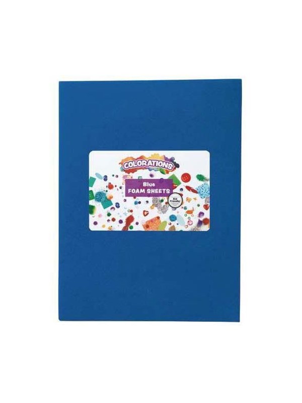 Colorations foam knutselvellen blauw 10 stuks voor kinderen.