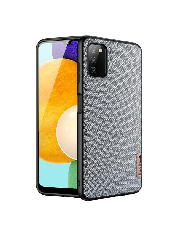 Dux Ducis Fino Case Cover Covered With Nylon Material Samsung Galaxy A03s Grey
