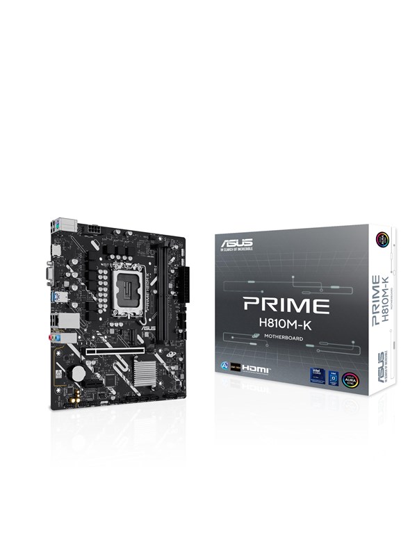 ASUS PRIME H810M-K Moederbord - Intel H810 - Intel LGA1851 - DDR5 RAM - Micro-ATX