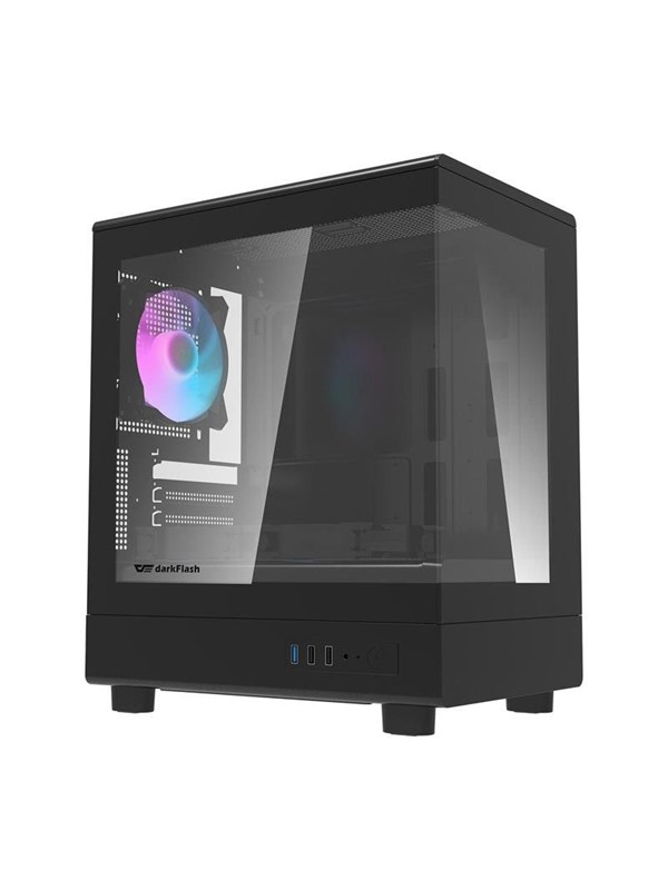 Darkflash DB330M Computer Case + 3 Fans - Case - Zwart