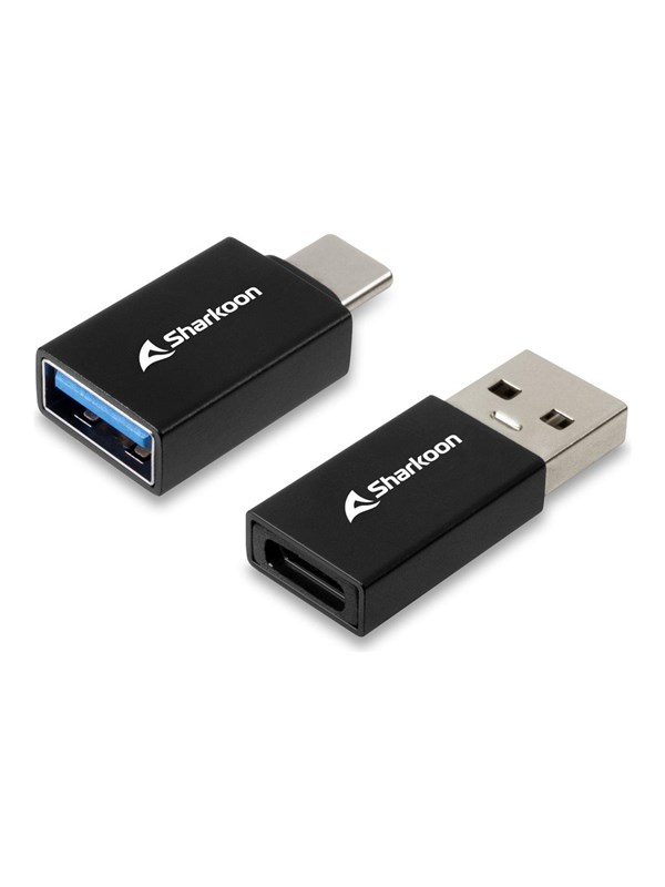 Sharkoon OfficePal - USB-C Adapter - USB type-C - USB A - 5 Gbit/s - zwart