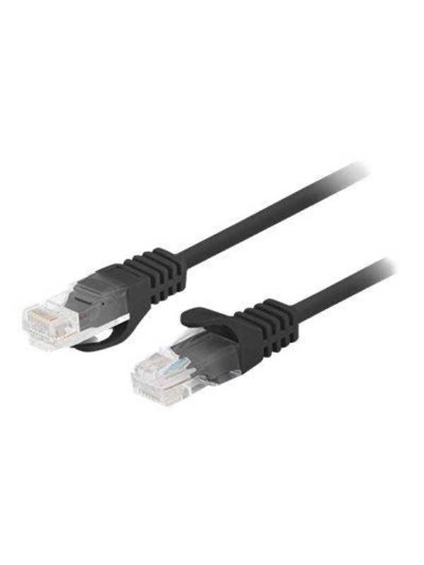 Lanberg patch cable - 1.5 m - black RAL 9004 - Zwart - 1m
