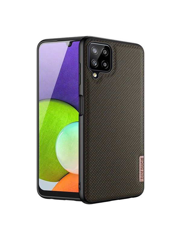 Dux Ducis Fino Case Cover Covered With Nylon Material Samsung Galaxy A22 4G Green