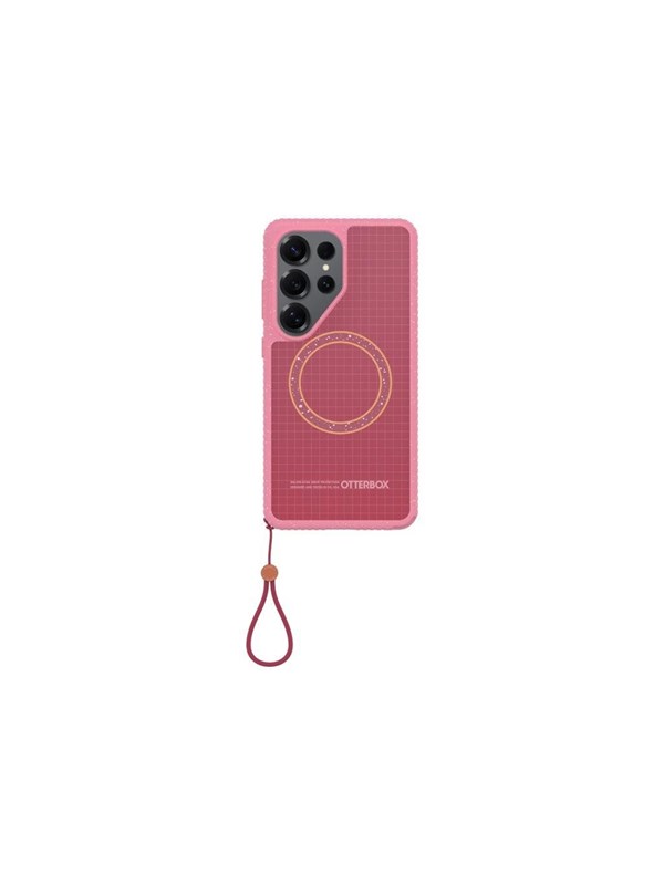 OtterBox Sole Series Hoesje Geschikt voor Samsung Galaxy S26 Ultra | Back Cover | Compatibel met MagSafe | Met Draaglus | Gerecycled | Xtra Hot Roze