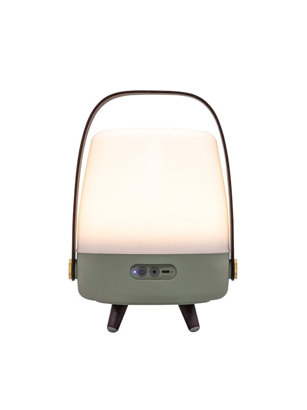 Kooduu Lite-Up Play Mini - Draagbare Speaker Lamp - Krachtig Geluid - Warm Wit Licht - Petroleum