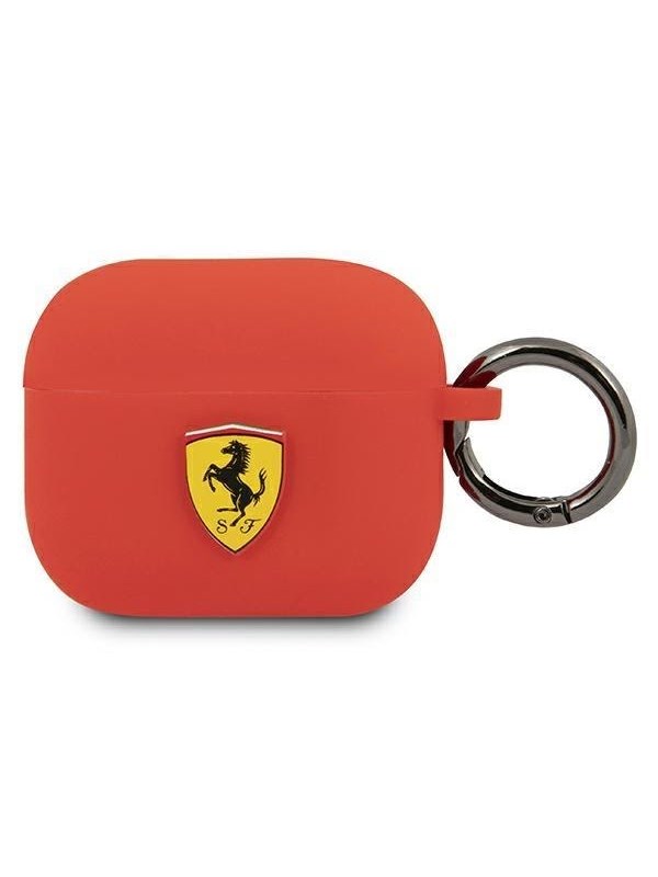 Ferrari Silicone Case voor Apple Airpods 3 - Rood