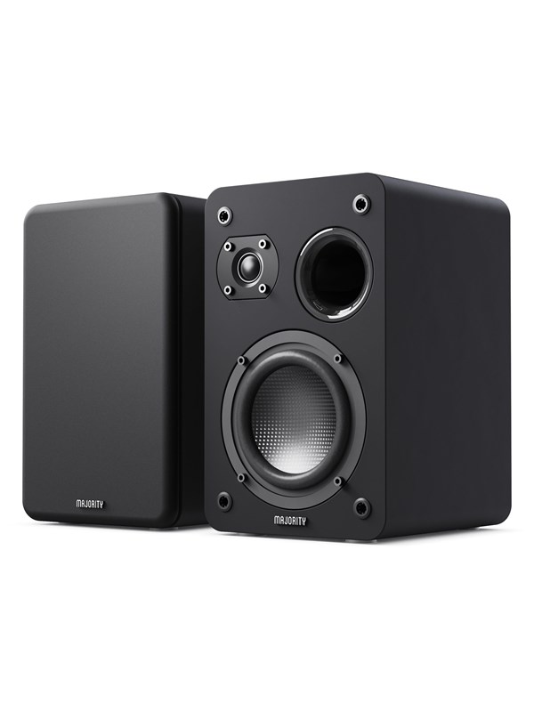 Majority D70X Passive Bookshelf Speakers - Black