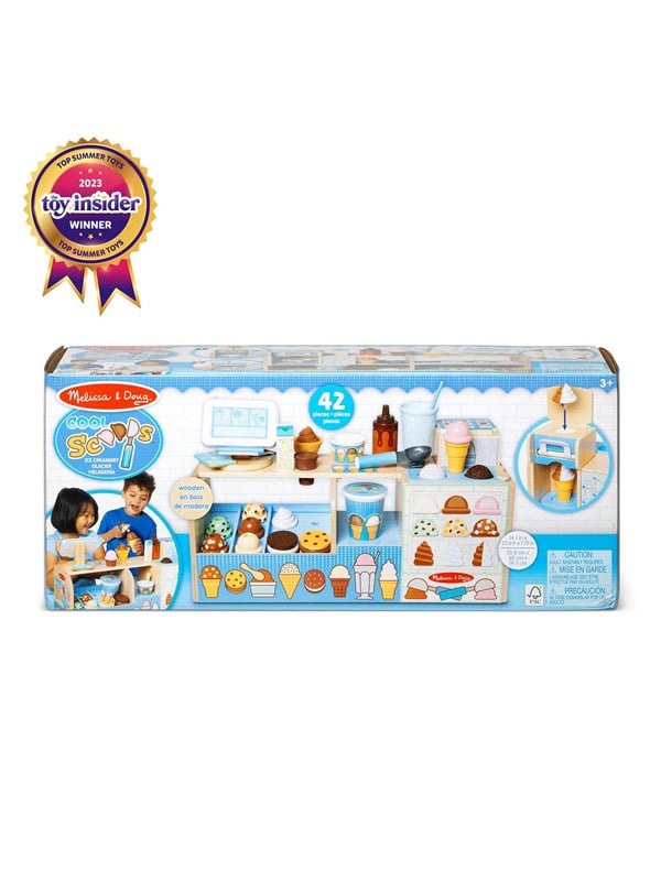 Melissa & Doug Cool Scoops Ice Creamery Wooden Counter