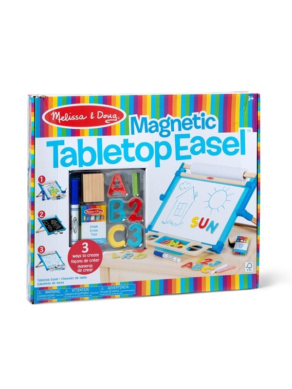 Melissa & Doug Double-Sided Magnetic Tabletop Art Easel