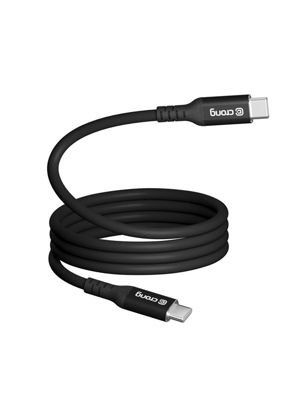 CRONG Soft Link - 100W PD 5A USB-C to USB-C Cable 120cm (Black)
